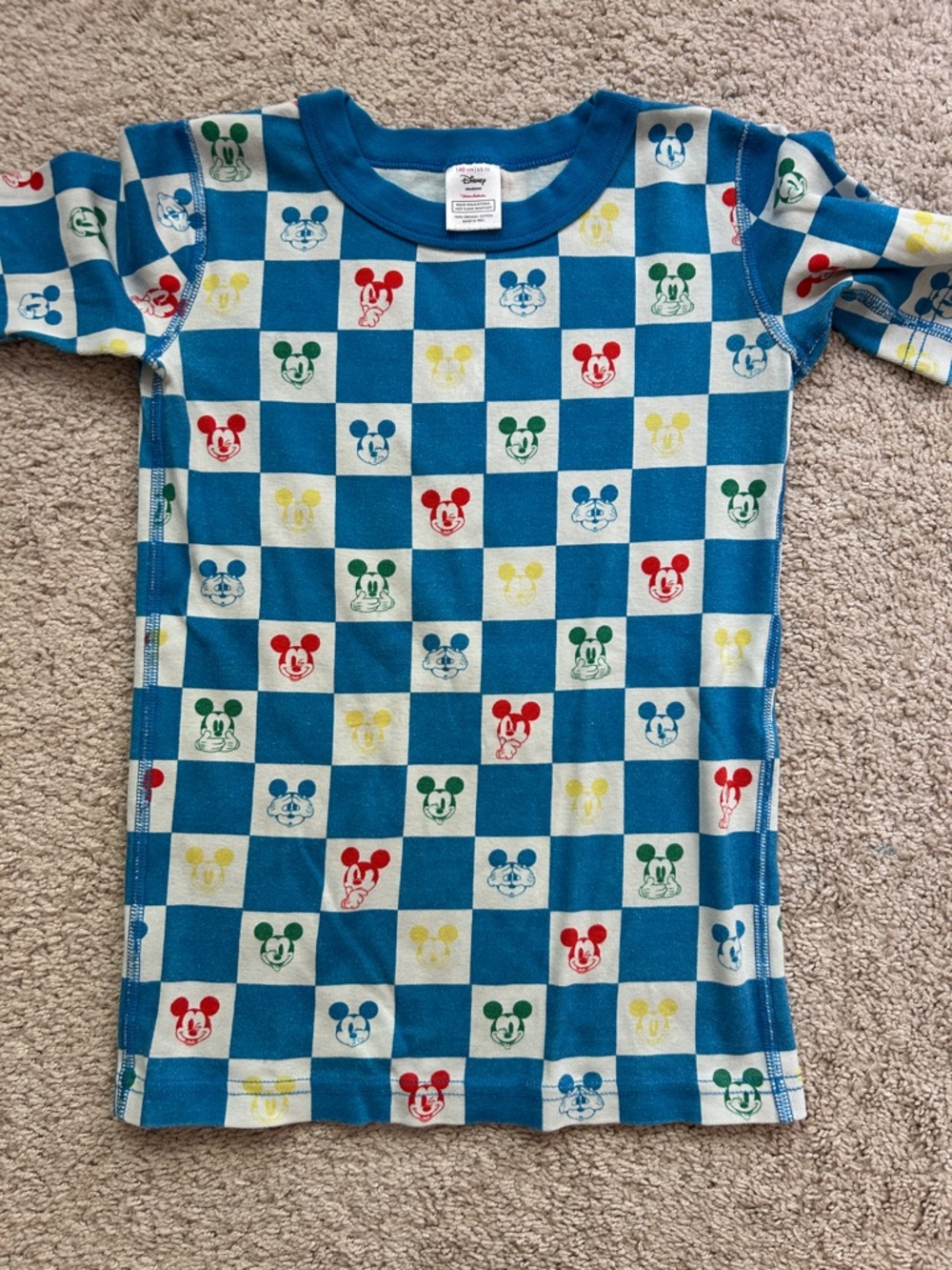 Hanna Andersson 140 10 Disney Mickey Mouse Pajama Set organic cotton